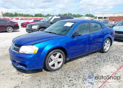 2013 Dodge Avenger Se from USA, damaged, VIN 1C3CDZAB8DN644767